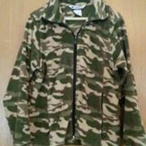 Columbia Camouflage Fleece Shirt/Jacket Youth 14